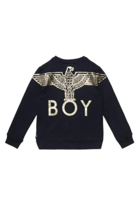 BOY Eagle-tröja för barn med tryck på ryggen