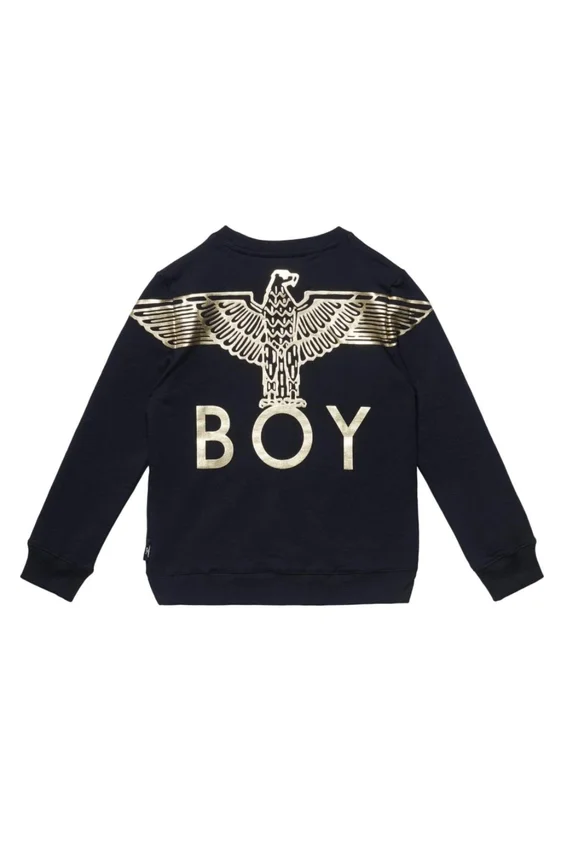 BOY Eagle-tröja för barn med tryck på ryggen