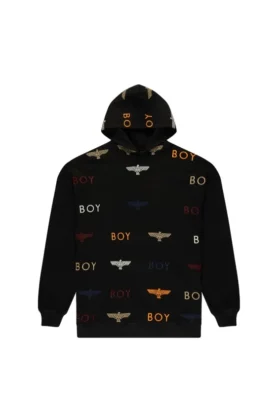Boy Mania-hoodie med broderi