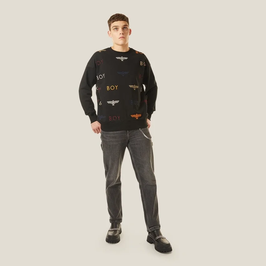 Boy Mania-tröja med broderi