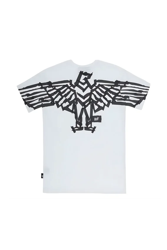 BOY Tape T-shirt med örntryck på ryggen