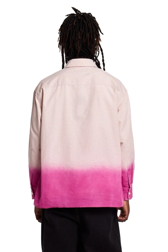 Dip Dye-rutig skjorta
