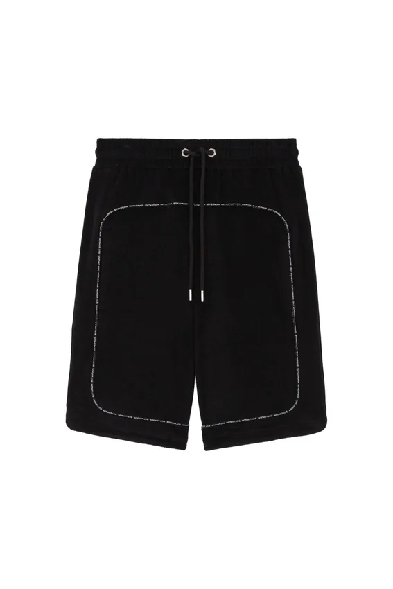 Frotteshorts med dragkedja