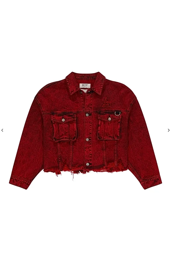 Future Boy Boxy Denim Trucker-jacka
