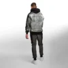 Hoodie med denimgrafik
