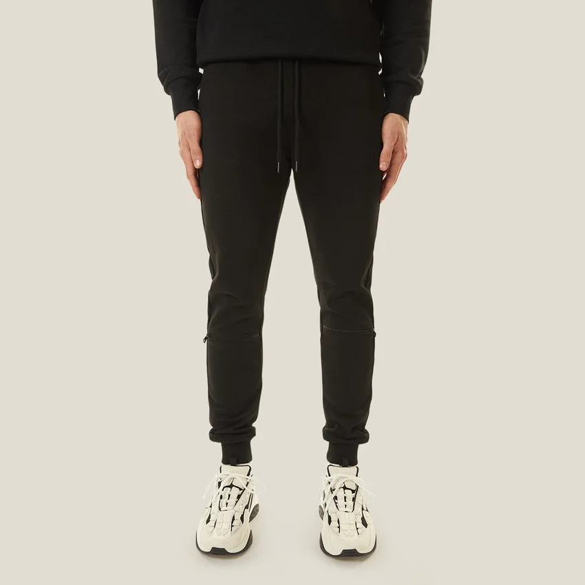 Joggingbyxor med dragkedja