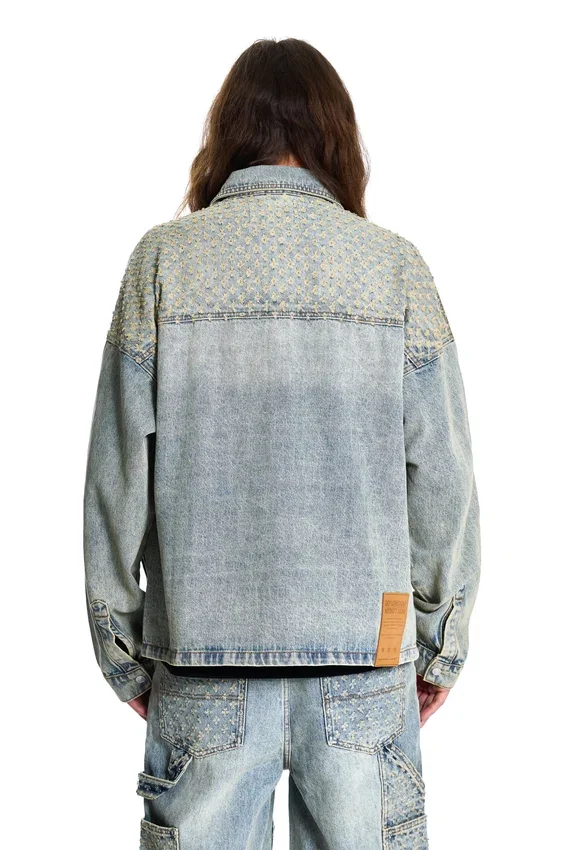 Laserbehandlad jeansjacka