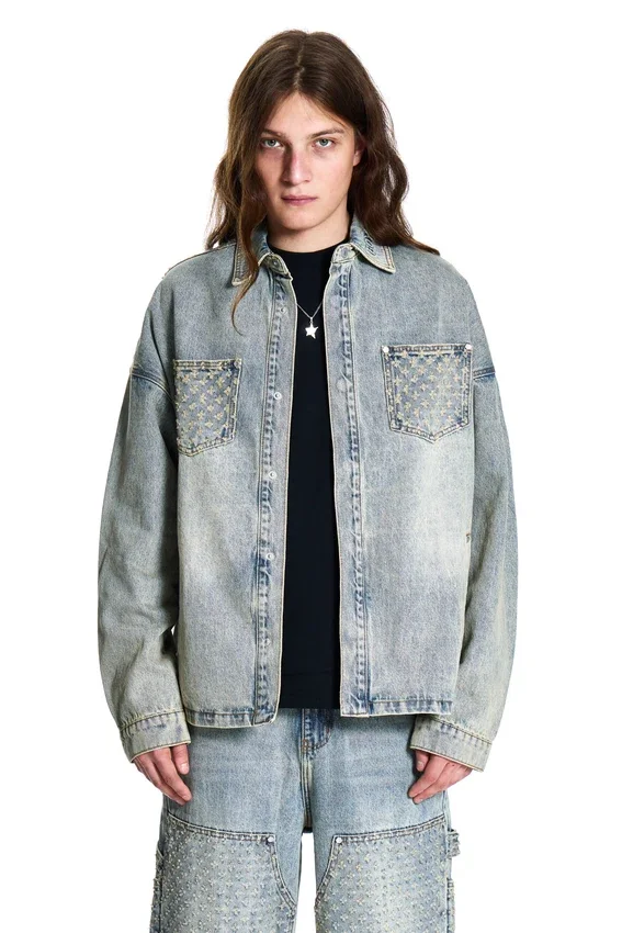 Laserbehandlad jeansjacka