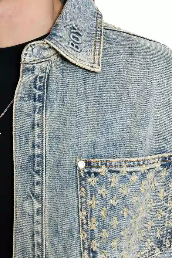 Laserbehandlad jeansjacka