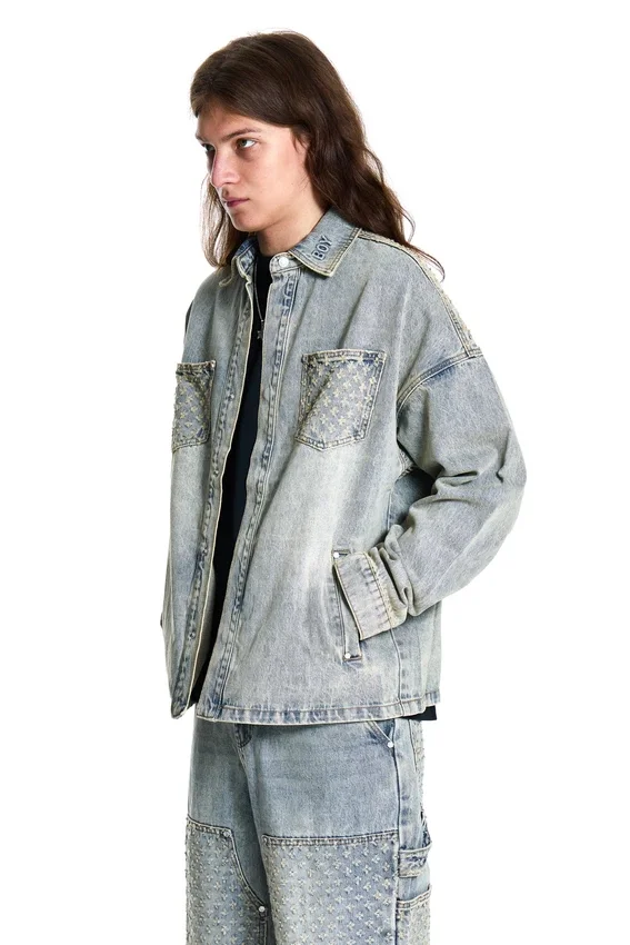 Laserbehandlad jeansjacka