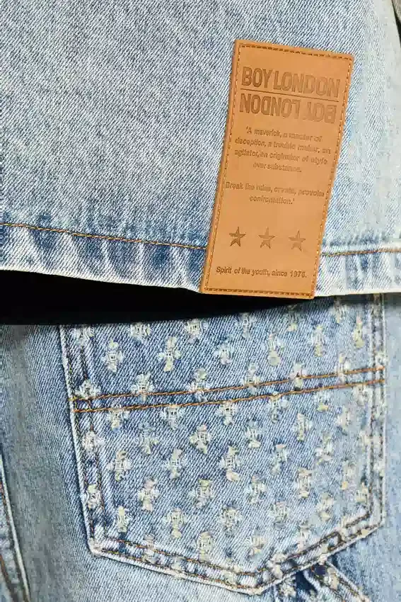 Laserbehandlad jeansjacka
