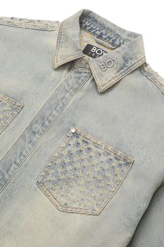 Laserbehandlad jeansjacka