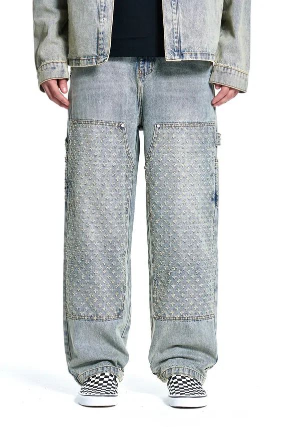 Laserbehandlade jeansbyxor