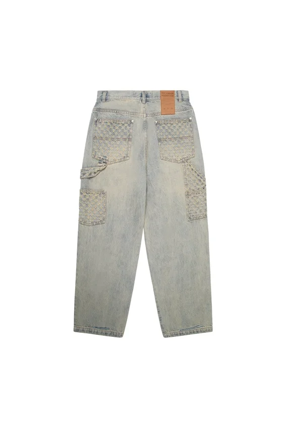 Laserbehandlade jeansbyxor