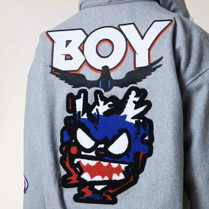 Moto Sticker Bomber Varsity-jacka