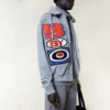 Moto Sticker Bomber Varsity-jacka