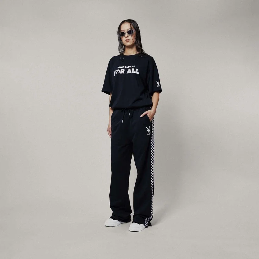Playboy x BOY Checkerboard Vortex Joggingbyxor