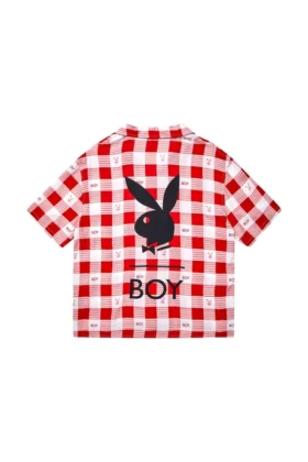 Playboy x BOY Gingham Bunny Resort-skjorta