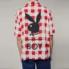 Playboy x BOY Gingham Bunny Resort-skjorta