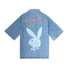 Playboy x BOY Jumbo Bunny-jeansskjorta