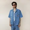 Playboy x BOY Jumbo Bunny-jeansskjorta