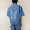 Playboy x BOY Jumbo Bunny-jeansskjorta
