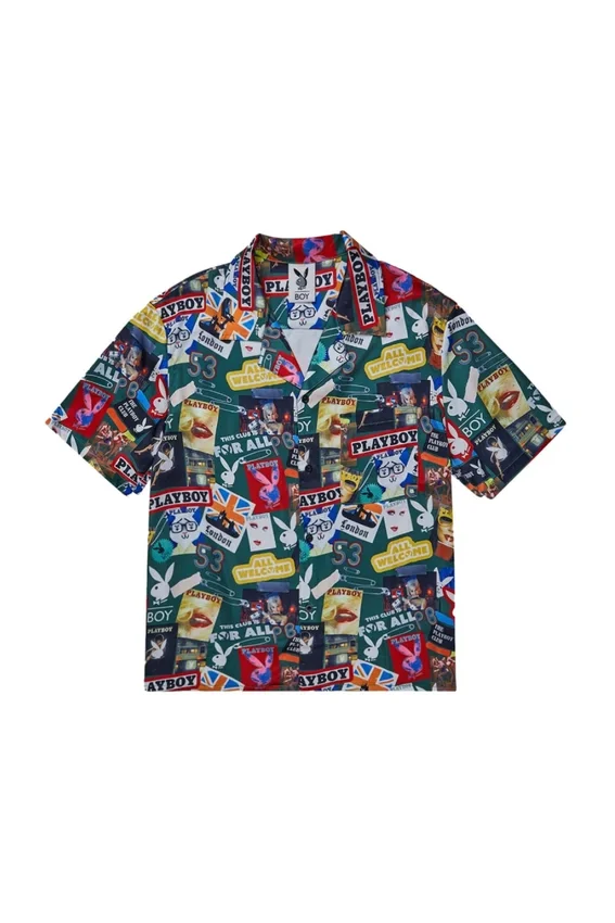 Playboy x BOY Scrapbook Resort-skjorta
