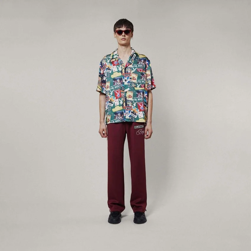Playboy x BOY Scrapbook Resort-skjorta