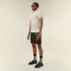 Polo-T-shirt i öppen mesh-stickning