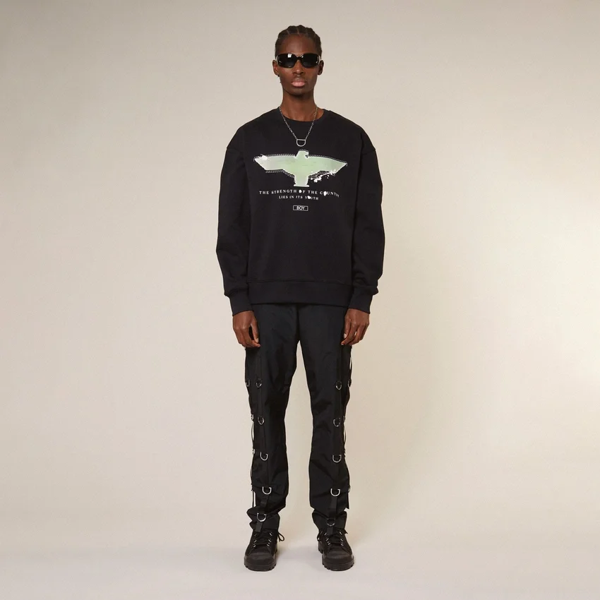 Spray Paint Eagle-Sweatshirt