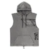 Stencil kortärmad hoodie