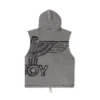 Stencil kortärmad hoodie