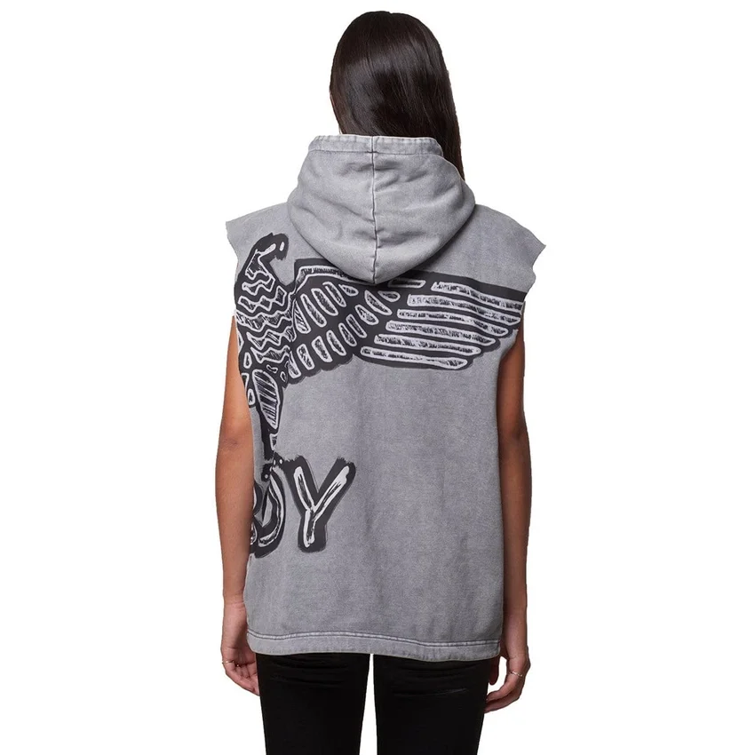 Stencil kortärmad hoodie